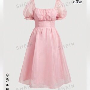 Shein Pink Princess Corset Dress